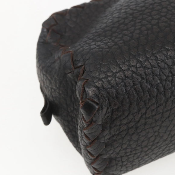 BOTTEGA VENETA Clutch Bag Leather Brown 174361 Auth 162417