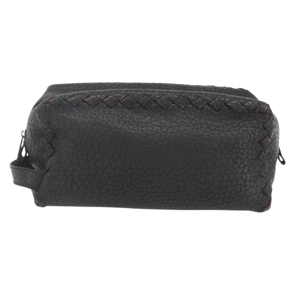 BOTTEGA VENETA Clutch Bag Leather Brown 174361 Auth 162417