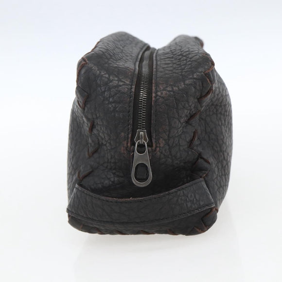 BOTTEGA VENETA Clutch Bag Leather Brown 174361 Auth 162417