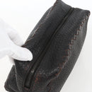 BOTTEGA VENETA Clutch Bag Leather Brown 174361 Auth 162417-5