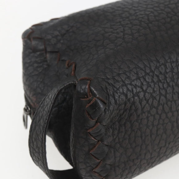 BOTTEGA VENETA Clutch Bag Leather Brown 174361 Auth 162417