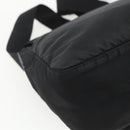 PRADA Shoulder Bag Nylon Black Silver Auth 162419-18