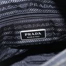 PRADA Shoulder Bag Nylon Black Silver Auth 162419-21