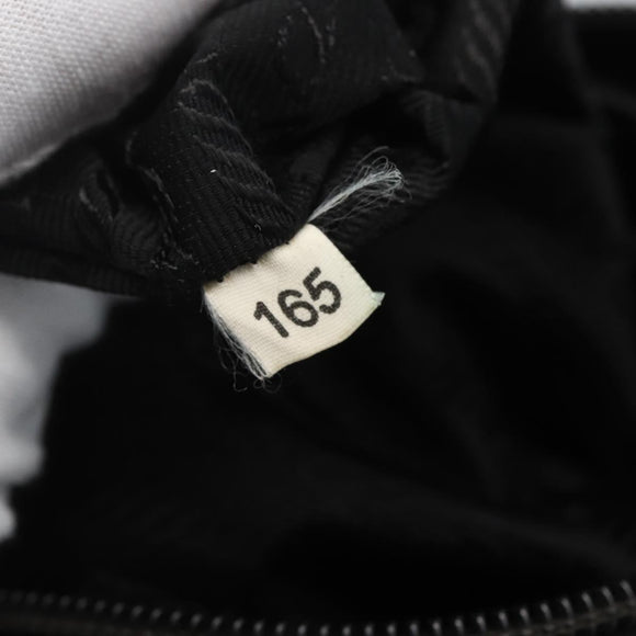 PRADA Shoulder Bag Nylon Black Silver Auth 162419