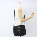 PRADA Shoulder Bag Nylon Black Silver Auth 162419-27