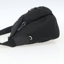 PRADA Shoulder Bag Nylon Black Silver Auth 162419-3