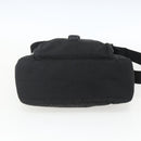 PRADA Shoulder Bag Nylon Black Silver Auth 162419-5