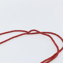 PRADA Shoulder Bag Satin Red Gold Auth 162423-8