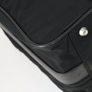 PRADA Boston Bag Nylon Black Silver Auth 162424-8