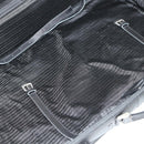 PRADA Boston Bag Nylon Black Silver Auth 162424-25