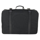 PRADA Boston Bag Nylon Black Silver Auth 162424-2
