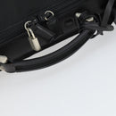 PRADA Boston Bag Nylon Black Silver Auth 162424-7
