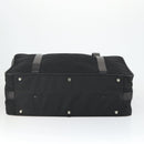 PRADA Boston Bag Nylon Black Silver Auth 162424-5