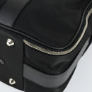 PRADA Suitcase Nylon Black Silver Auth 162425-9