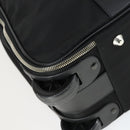 PRADA Suitcase Nylon Black Silver Auth 162425-14