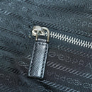 PRADA Suitcase Nylon Black Silver Auth 162425-21