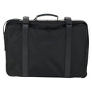 PRADA Suitcase Nylon Black Silver Auth 162425-2