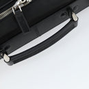 PRADA Suitcase Nylon Black Silver Auth 162425-7