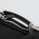 PRADA Suitcase Nylon Black Silver Auth 162425-8