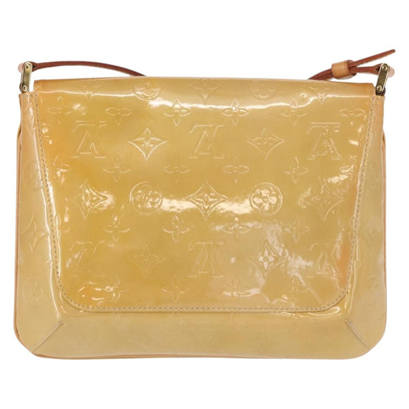 LOUIS VUITTON Monogram Vernis Thompson Street Bag Beige M91301 LV Auth 162432