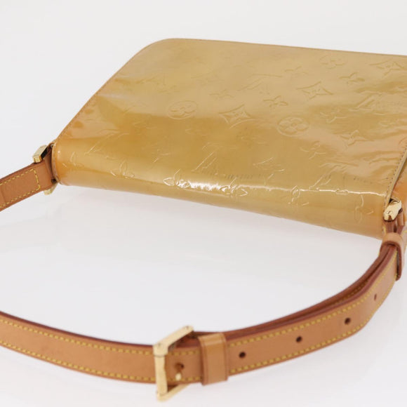 LOUIS VUITTON Monogram Vernis Thompson Street Bag Beige M91301 LV Auth 162432