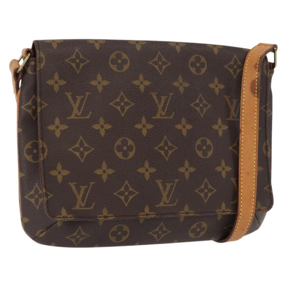 LOUIS VUITTON Monogram Musette Tango Schultertasche mit kurzem Riemen M51257 Auth 162435A