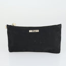 Christian Dior Trotter Canvas Hand Bag Vinyl Clear Silver Auth 162441-19