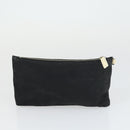 Christian Dior Trotter Canvas Hand Bag Vinyl Clear Silver Auth 162441-20