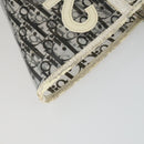 Christian Dior Trotter Canvas Hand Bag Vinyl Clear Silver Auth 162441-7