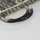 Christian Dior Trotter Canvas Hand Bag Vinyl Clear Silver Auth 162441-8