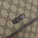 GUCCI GG Supreme Shoulder Bag PVC Beige 223666 Auth 162452-16