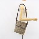 GUCCI GG Supreme Shoulder Bag PVC Beige 223666 Auth 162452-24