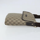 GUCCI GG Supreme Shoulder Bag PVC Beige 223666 Auth 162452-4