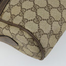 GUCCI GG Supreme Web Sherry Line Bag PVC Beige Gold 24 02 005 Auth 162455-15