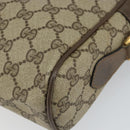 GUCCI GG Supreme Web Sherry Line Bag PVC Beige Gold 24 02 005 Auth 162455-16