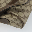 GUCCI GG Supreme Web Sherry Line Bag PVC Beige Gold 24 02 005 Auth 162455-9