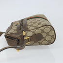 GUCCI GG Supreme Web Sherry Line Bag PVC Beige Gold 24 02 005 Auth 162455-4