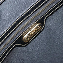 FENDI Pecan Canvas Tote Bag Brown Black Auth 162463-17