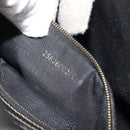FENDI Pecan Canvas Tote Bag Brown Black Auth 162463-12