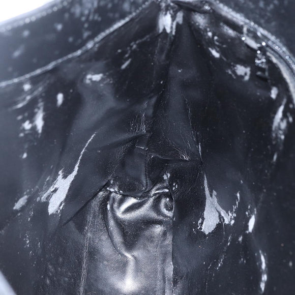 LOEWE Anagram Tote Bag Leather Black Gold Auth 162466