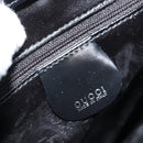 GUCCI Tote Bag Patent leather Black Silver 000 1013 0504 Auth 162467-14