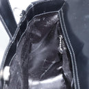 GUCCI Tote Bag Patent leather Black Silver 000 1013 0504 Auth 162467-17