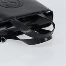 GUCCI Tote Bag Patent leather Black Silver 000 1013 0504 Auth 162467-7