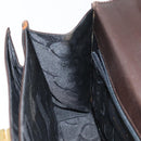 Salvatore Ferragamo Gancini Hand Bag Leather 2way Brown Gold Auth 162468-21