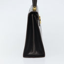 Salvatore Ferragamo Gancini Hand Bag Leather 2way Brown Gold Auth 162468-3
