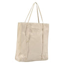 PRADA Hand Bag Satin Beige Auth 162473-1