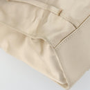 PRADA Hand Bag Satin Beige Auth 162473-14