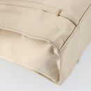 PRADA Hand Bag Satin Beige Auth 162473-16