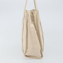 PRADA Hand Bag Satin Beige Auth 162473-3