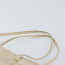 PRADA Hand Bag Satin Beige Auth 162473-8